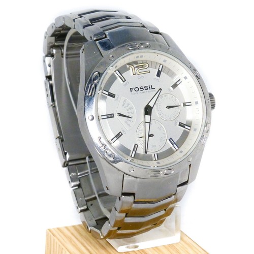 BQ9327 Fossil Blue Men watch Silver 41 