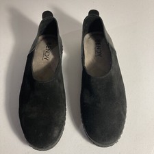 Bendy Ashbury Skies Shoes - Size 39 US 8 Slip On - Comfort Black Suede USA Made