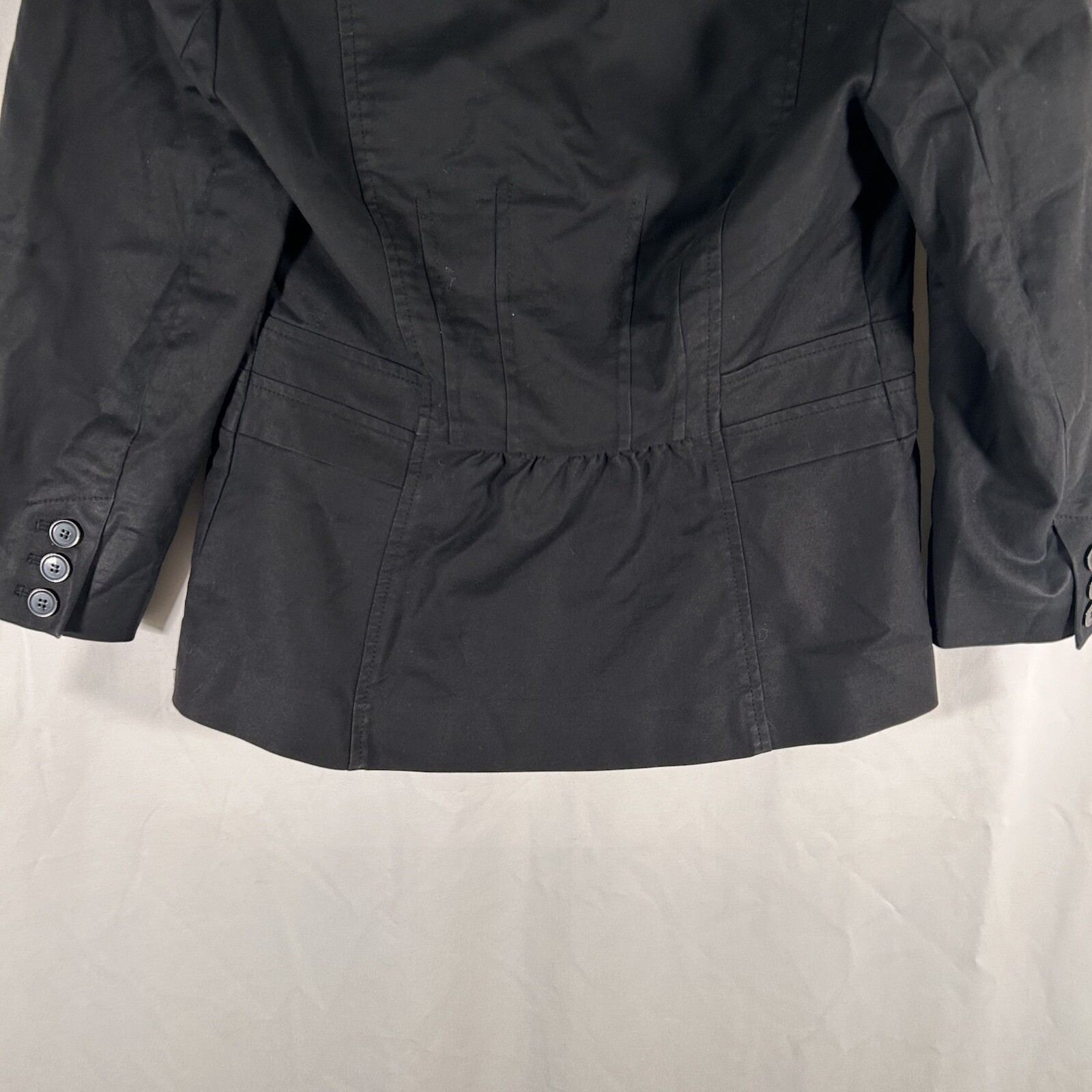 Halogen Blazer Women's XS Solid Black 2 Button Fr… - image 9