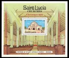ST. LUCIA 871 - Christmas "St. Lucy Catholic Church" Souvenir Sheet (pa83674+)
