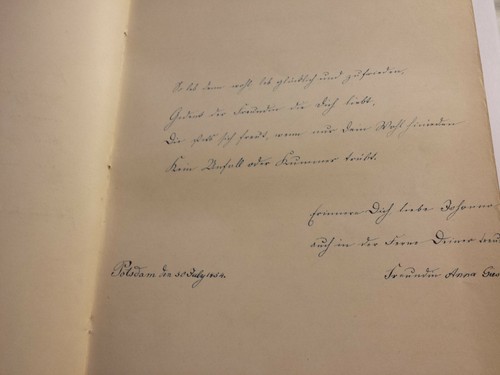 Poesiealbum ab 1854 Potsdam Berlin Königin-Luise-Stiftung Gedichte Lyrik Buch - Picture 4 of 9