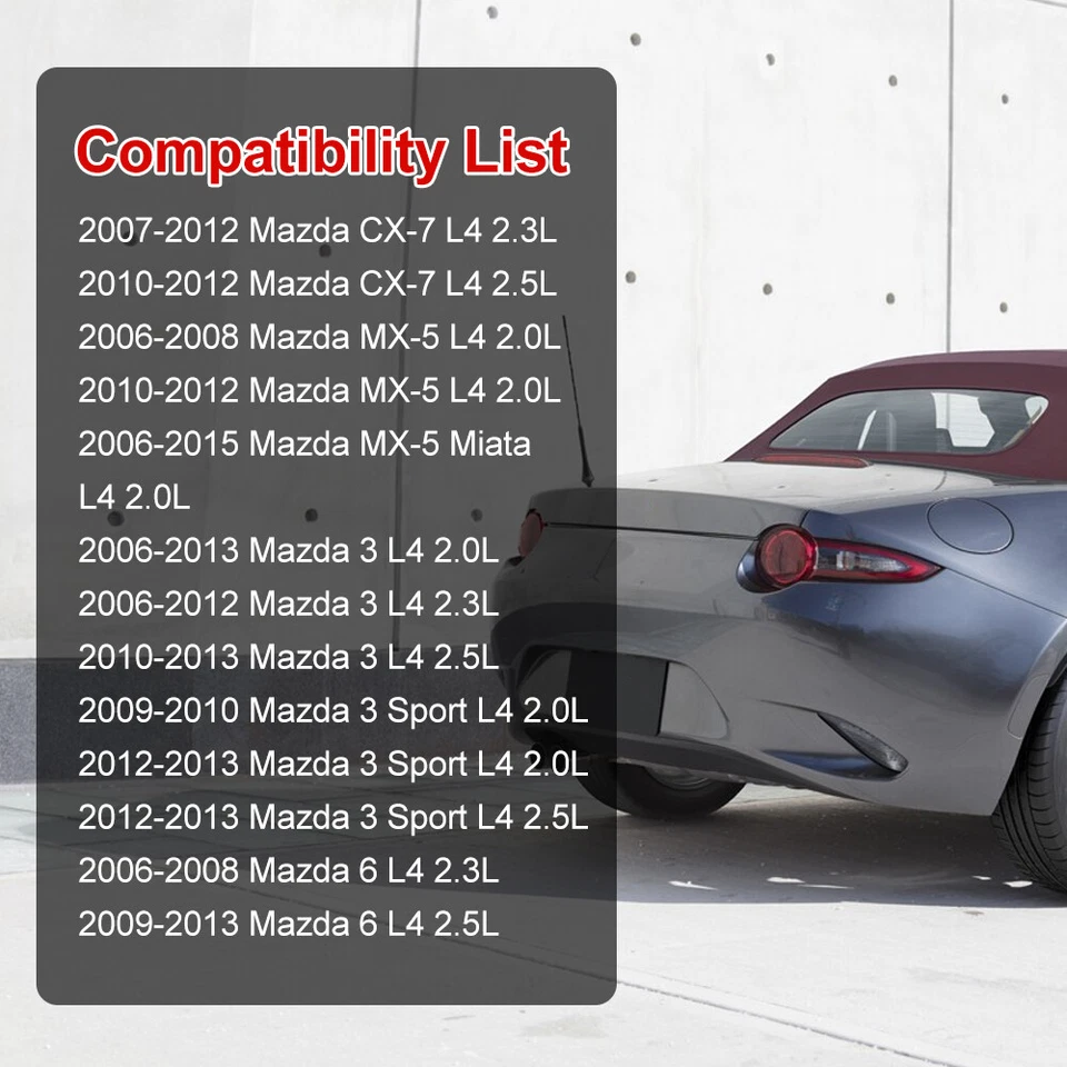 ✅Juego de 4 paquetes de bujías y bobinas para Mazda CX-7 GX Sport Utility 4 puertas 2,5 L Foto 3 de 4