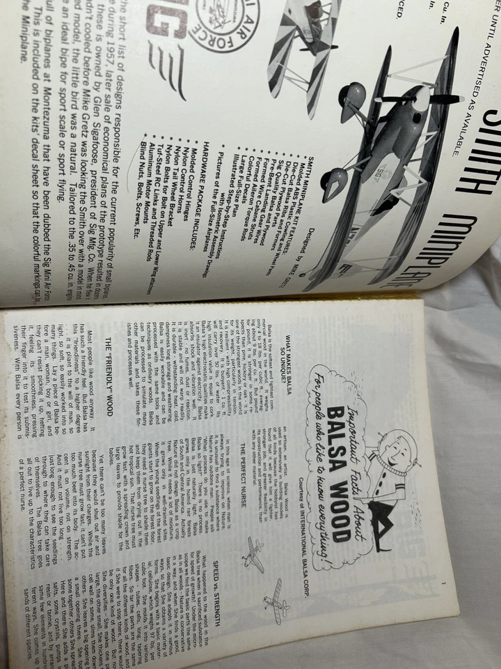 Sig Manufacturing Co  Catalog 35 Vintage Gas Plane Kits, Parts, Tools, Engines - Image 4 of 4