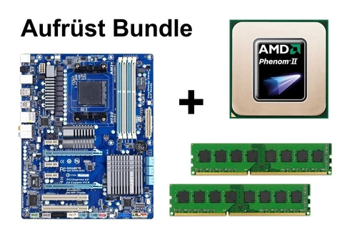 Aufrüst Bundle - Gigabyte 970A-UD3 + AMD Phenom II X4 970 + 4GB RAM #123016