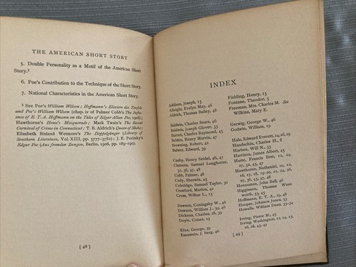 The American Short Story by C Alphonso Smith 1912 Edition HC Book - Picture 13 of 15