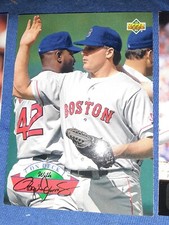 1993 Upper Deck Roger Clemens On Deck  #D9 Boston Red Sox GOLD FOIL SIGNATURE