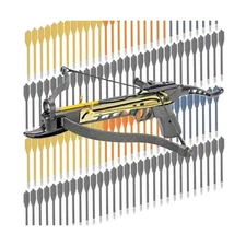 Crossbow Pistol Self Cocking 80 LBS with Adjustable Sights, Aluminum Arrow Bo...