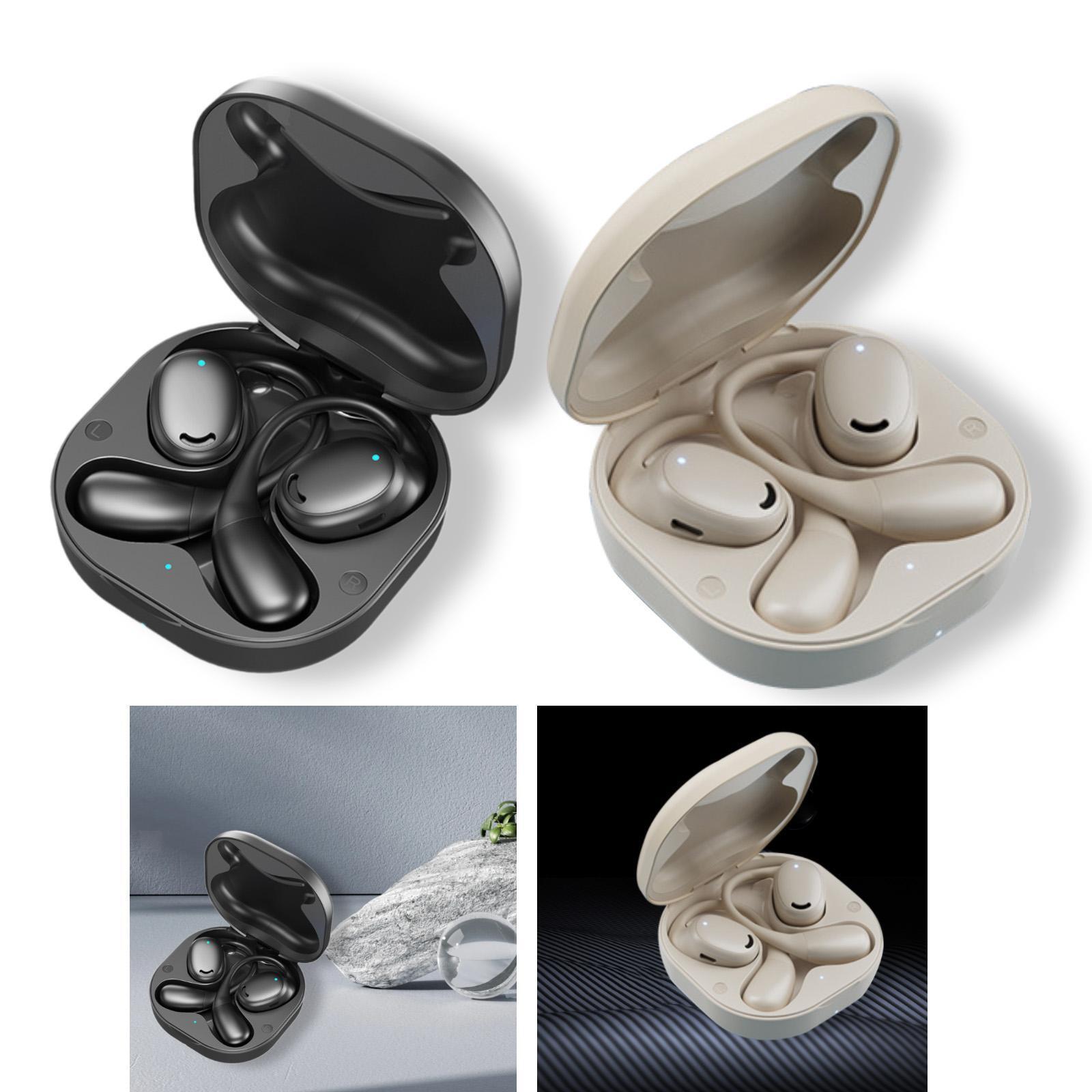 Open Ear Headphones Portable Ear Hanging Headset for Running Cycling Fitness-image