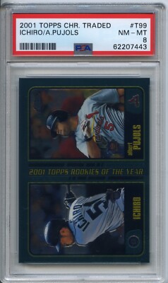 2001 Ichiro Suzuki/Albert Pujols Topps Chrome Traded NM-MT 8