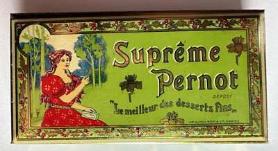 Antique Supreme Pernot French Dessert Litho Tin
