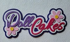Doll Cakes Title. Scrapbook, Card Making Paper Piecing