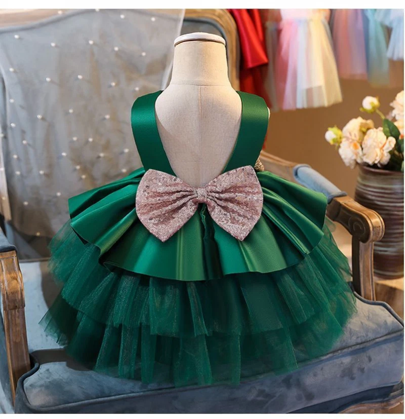 Vestidos Para Niña de Fiesta Princesa Baile de graduación Bautizo Bodas Cumpleaños Cumpleañera Foto 3 de 4