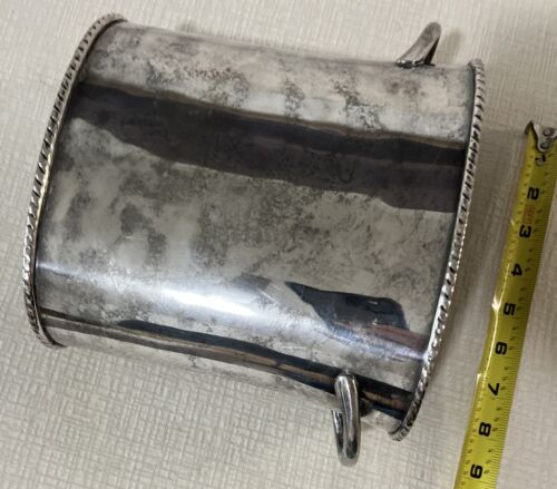 Pottery Barn Silver Plate Wine Cooler Champagne Bucket 8”H - Picture 10 of 10