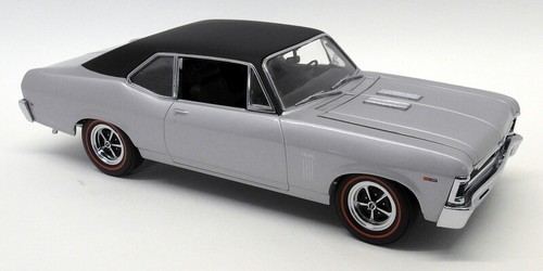 GMP 1/18 Scale Diecast - 8029 1969 Chevrolet Nova 396 SS Silver - Picture 5 of 6