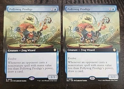 (2×) Pollywog Prodigy Extended Art Rare Bloomburrow - Unplayed