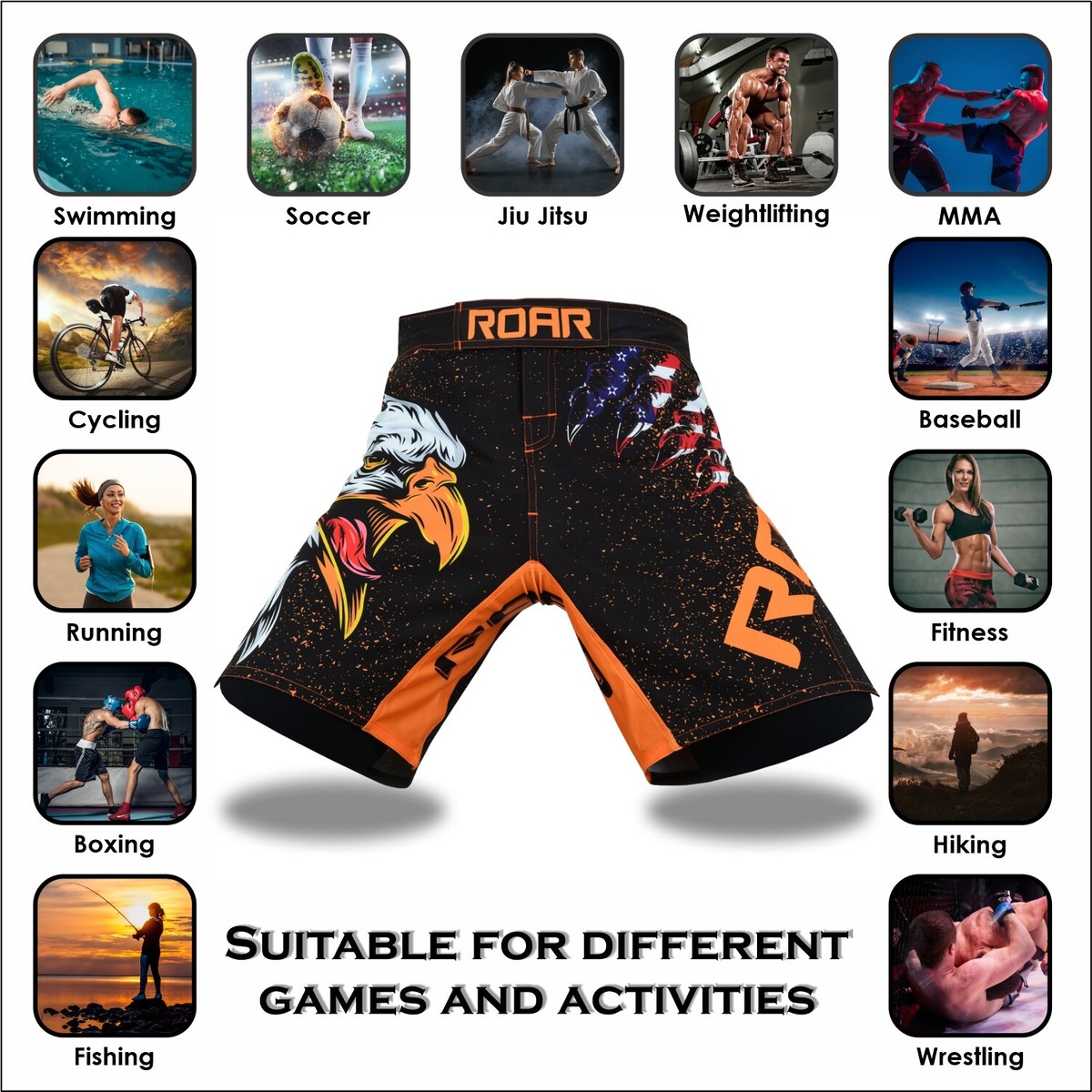 Lot De 10 Shorts De Gym Fitness – Entraînement MMA Boxe – Neufs Avec étiquettes – Lot Professionnel