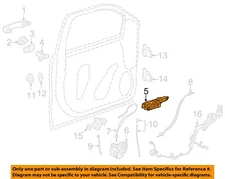 GM OEM 19-23 Sierra 1500 Front Door Lock Hardware-Handle Base 13550988