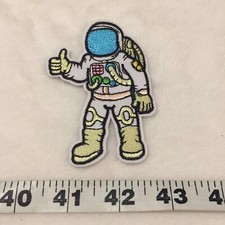 Astronaut Space Moon Embroidered Iron On Patch New