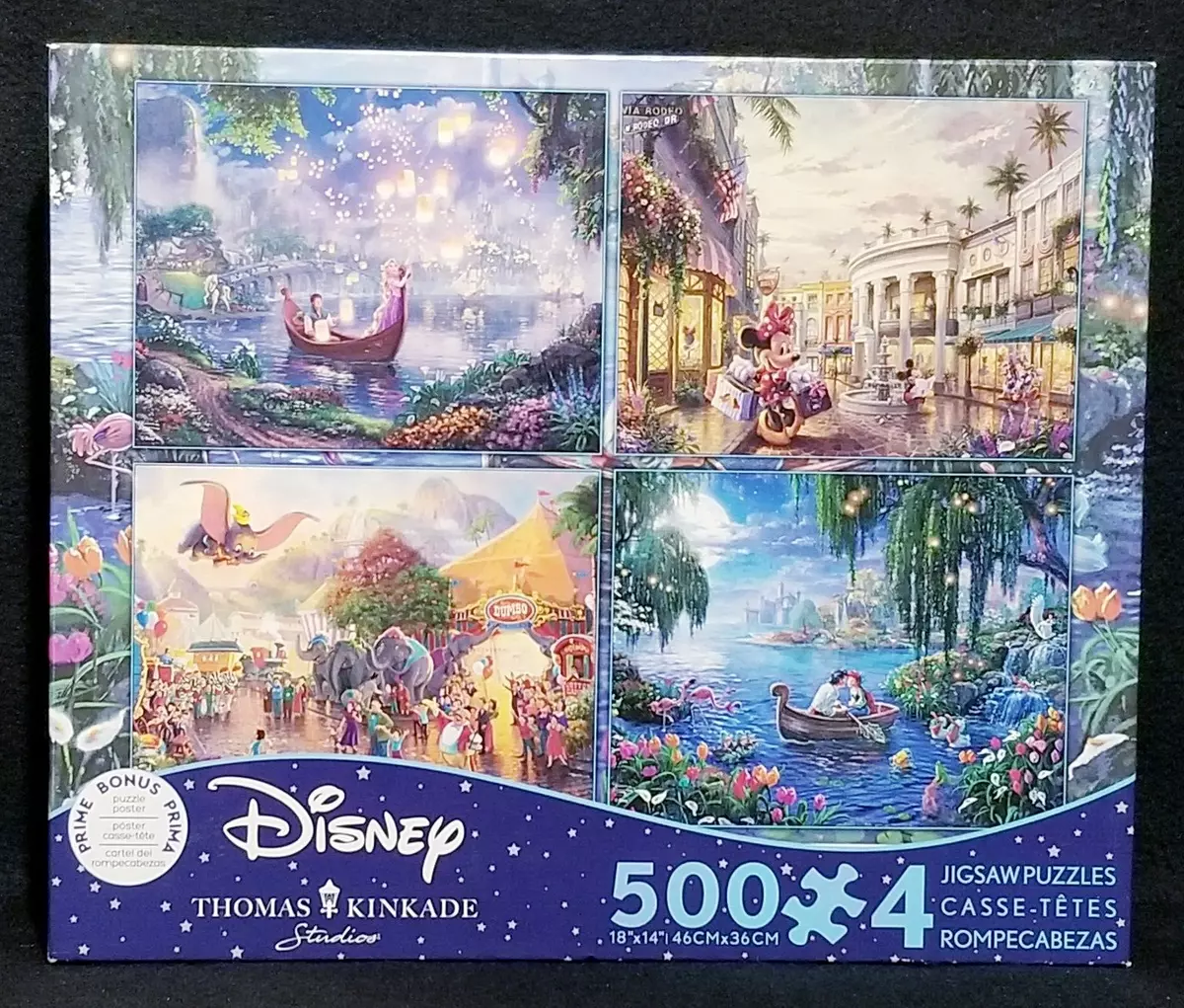 Thomas Kinkade Disney Dreams 4 in 1 Puzzle Set –