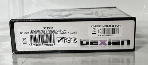CARTE PCI DEXLAN 4 PORTS USB EXTERNES / 921970 - Photo 4/4