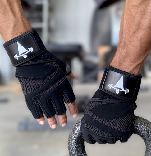 Half Finger Workout Gym Gloves Sport Weight Lifting Exercise Fitness Women Men - Picture 21 of 27