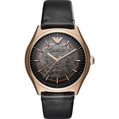 EMPORIO ARMANI MECCANICO 腕時計 BUY Emporio Armani Automatic Meccanico Black Power Reserve Mens