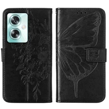 For OPPO Realme 12 Pro plus 5G Note 50 4G Butterfly Rugged Leather Phone Case
