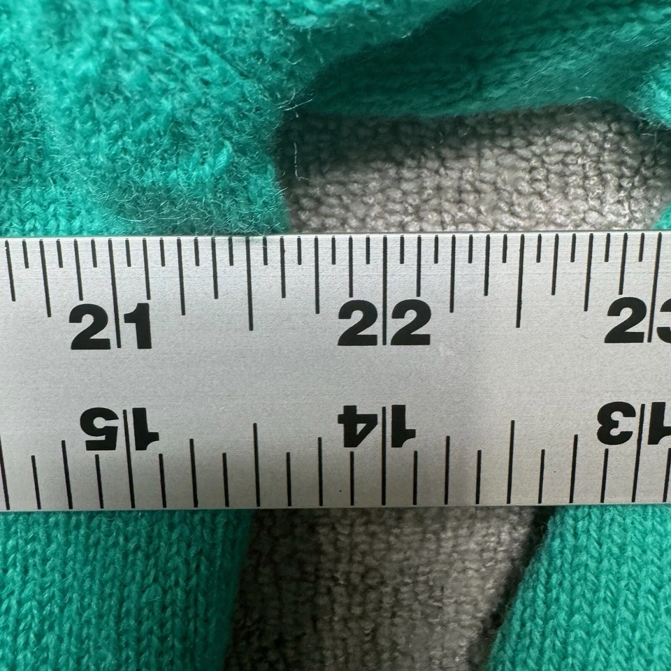 Vtg Pringle Scotland Wool Sweater Men’s L Turquoise V-Neck Grandpa Golf Ivy - Image 4 of 4