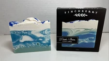 Finchberry Bar Soap "Fresh & Clean" Fluffy Cotton 4.5 Oz Blue New