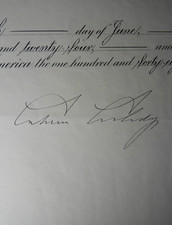 Calvin Coolidge - Document Signed - Appoints US Ambassador to Germany After WWI