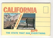 CALIFORNIA VINTAGE POSTCARD FOLDER BOOKLET MX28
