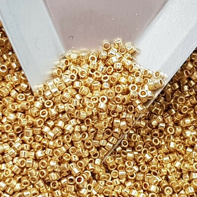 Aiko 11/0 TA-PF557 Starlight Gold Galvanized PermaFinish 5g/10g Cylinder Toho 