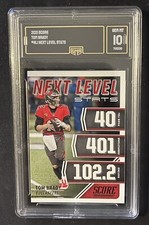 2021 Score Next Level Stats #NL1 Tom Brady GMA 10 Gem Mint Graded SP Insert