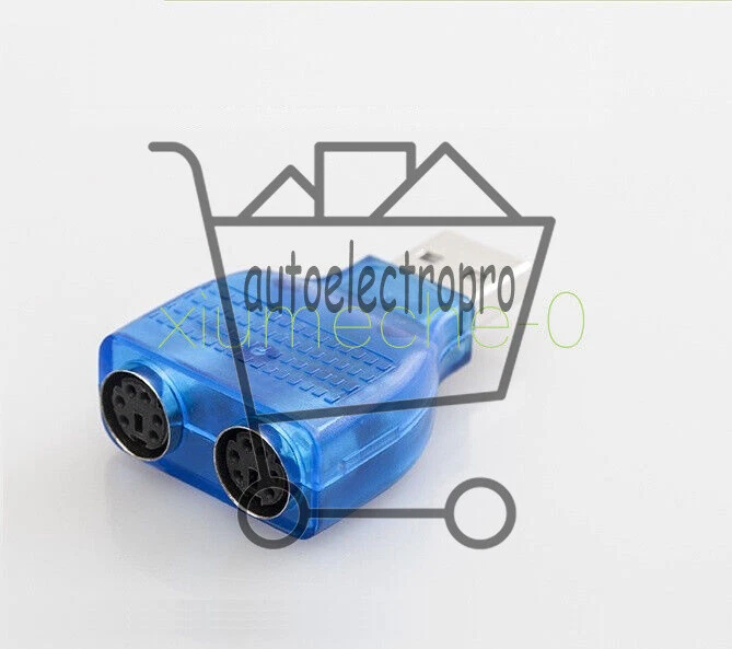 1 Stück für PS/2 Maus Tastatur USB zu Dual 2 PS2 PS/2 Konverter Adapter Blau - Bild 4 von 4