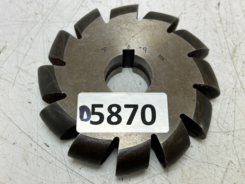 4" x 0.9" x 1" - HSS Convex Cutter - Semicircle Arc Milling Cutter - Picture 5 of 5