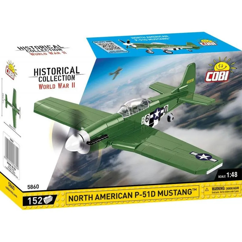 NORTH AMERICAN P-51D MUSTANG COBI-5860 cadeau idéal de modélisme pour passionné d'aviation 1:48