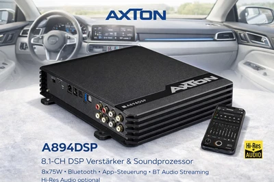 AXTON A894DSP 8-Kanal DSP Verstärker Soundprozessor mit 8x75 Watt Bluetooth - Bild 1 von 4