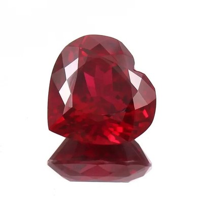 BMR Jewels AGL Zertifiziert Natürlicher Herzkontur Rubin Rot 37 Ct Lose