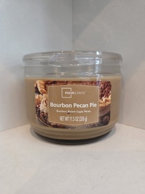 Mainstays Bourbon Pecan Pie Scented Jar Candle, Beige Wax/Glass, 11.5 oz