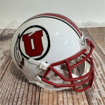 Schutt Utah Utes Open Face Mini Football Helmet White/Red/Black Face Mask