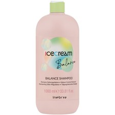 Inebrya Ice Cream Balance Shampoo 1000ml f&uuml;r fettiges Haar, ohne Silikone