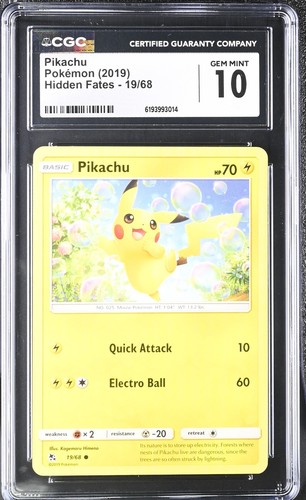 Pikachu graded CGC 10 for sale on eBay
