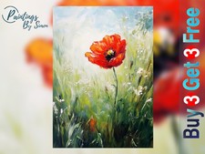 Red Poppy Flower 5"x7" Print on Matte Paper | Poppy Wall Art