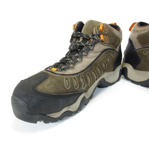 Timberland PRO Shoes Mens Size 14 Steel Toe Waterproof Hiking Work Boots Brown - Picture 11 of 19