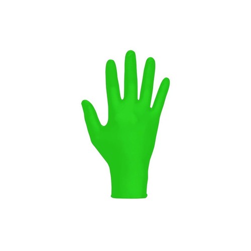 Bright Green Nitrile Gloves 100 Pack Powder Free Chemical Resistant Strong Grip - Picture 41 of 46