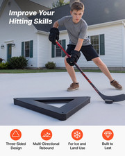 Triangle Hockey Passer Rebounder Passing Aid Stick Handling Training Equipment