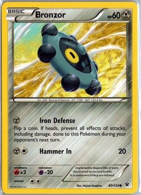 Bronzor 60/124 Common Fates Collide Pokemon Lightly Played