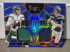 2025 Panini Select - Multiverse Sam Darnold #MVJ-SDD Blue Prizm (MEM)