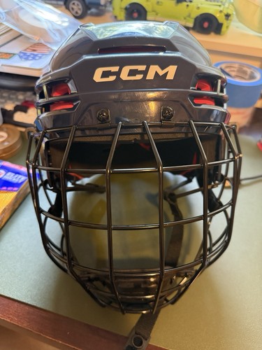 CCM Tacks 70 Large Full Face Ice Hockey Helmet w/ Cage - Worn once didn’t fit me
