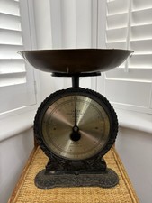 Country Kitchen Salter Family Kitchen Scales No 45 Vintage Cast Iron Brass 1984